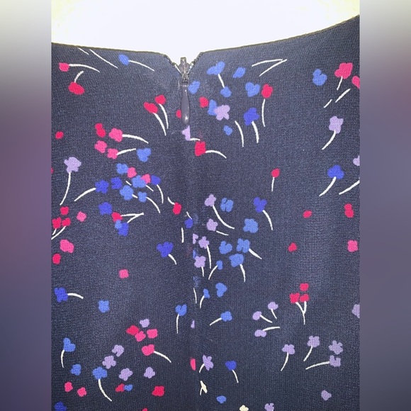Roz & Ali Floral Shift Dress Cold Shoulder Chiffon Size 12 - Picture 4 of 6